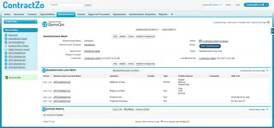 ContractZo for Salesforce — screenshot