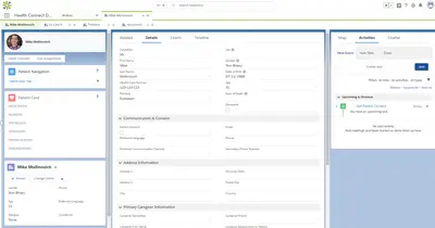 ConvergeHEALTH Connect for Public Sector for Salesforce — screenshot