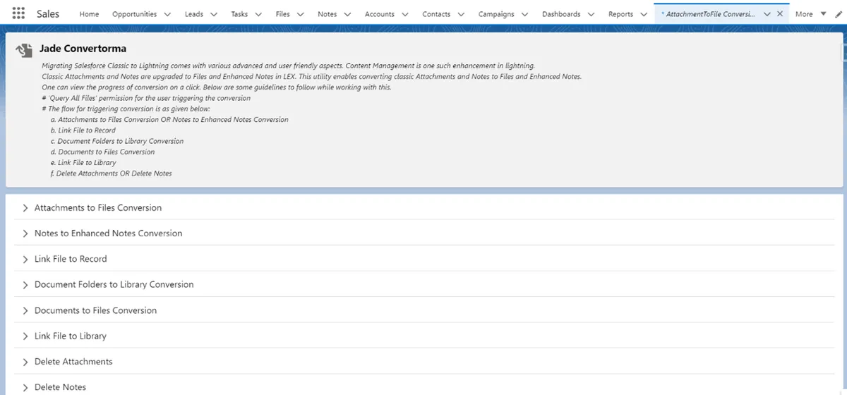 Convertorama — screenshot from the Salesforce AppExchange listing