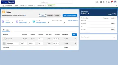 CoolSales for Salesforce — screenshot