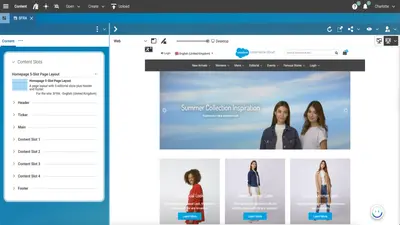 CoreMedia Experience Management–Headless CMS Integration for Salesforce Commerce for Salesforce — screenshot