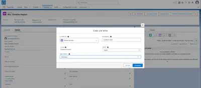 Courrier for Salesforce — screenshot