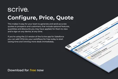 CPQ extension package for Scrive eSign for Salesforce — screenshot