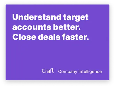 Craft Company Intelligence for Salesforce — screenshot