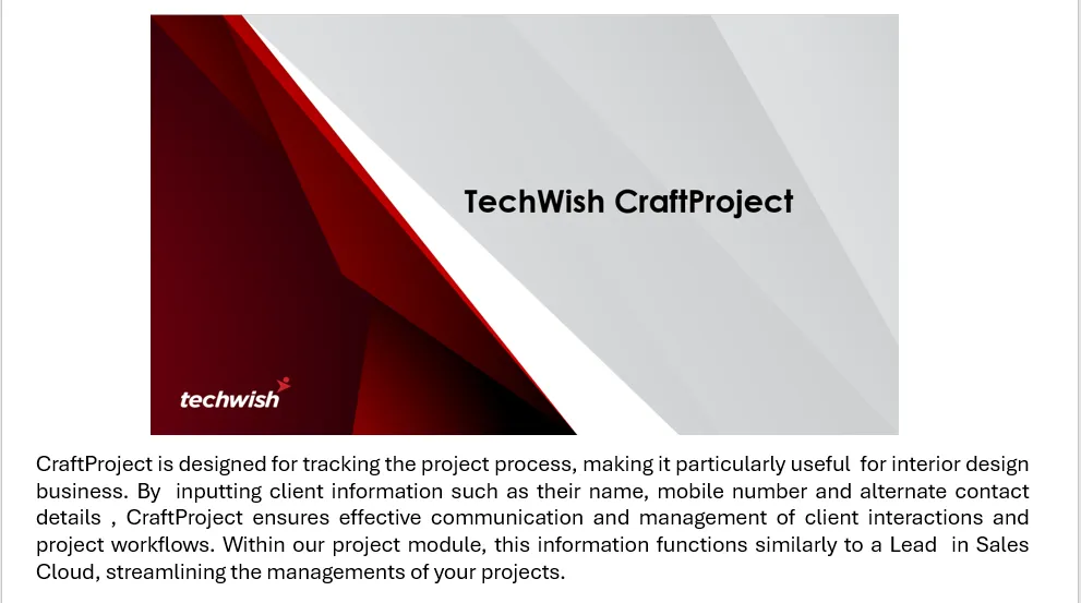 CraftProject — screenshot from the Salesforce AppExchange listing