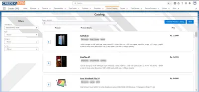 Credex CPQ & Billing Solution for Salesforce — screenshot