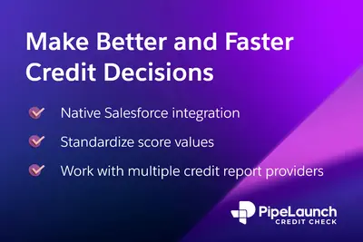 Credit Check by PipeLaunch: Real‑time credit data to power Sales & Finance for Salesforce — screenshot
