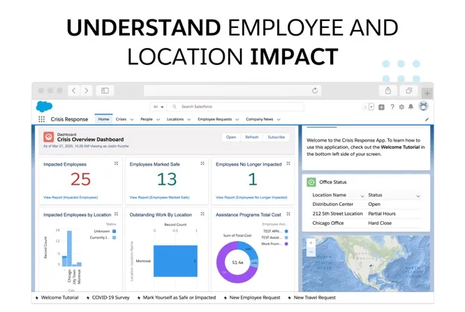 Crisis Response Application — screenshot from the Salesforce AppExchange listing