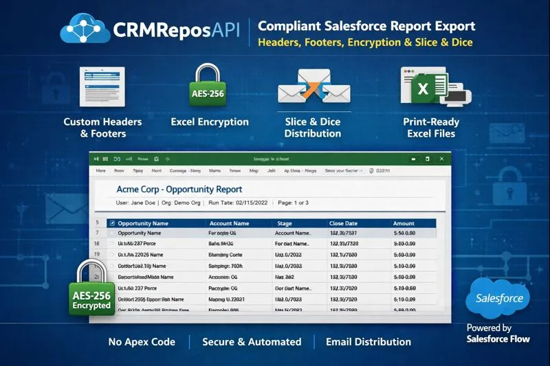 CRMReposAPI — screenshot from the Salesforce AppExchange listing