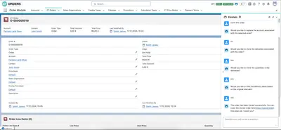 CT Smart Order - Salesforce Agentforce Order Assistant for Salesforce — screenshot