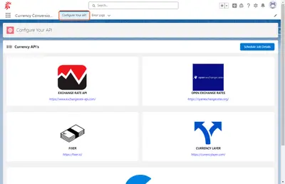 Currency Conversion for Salesforce — screenshot