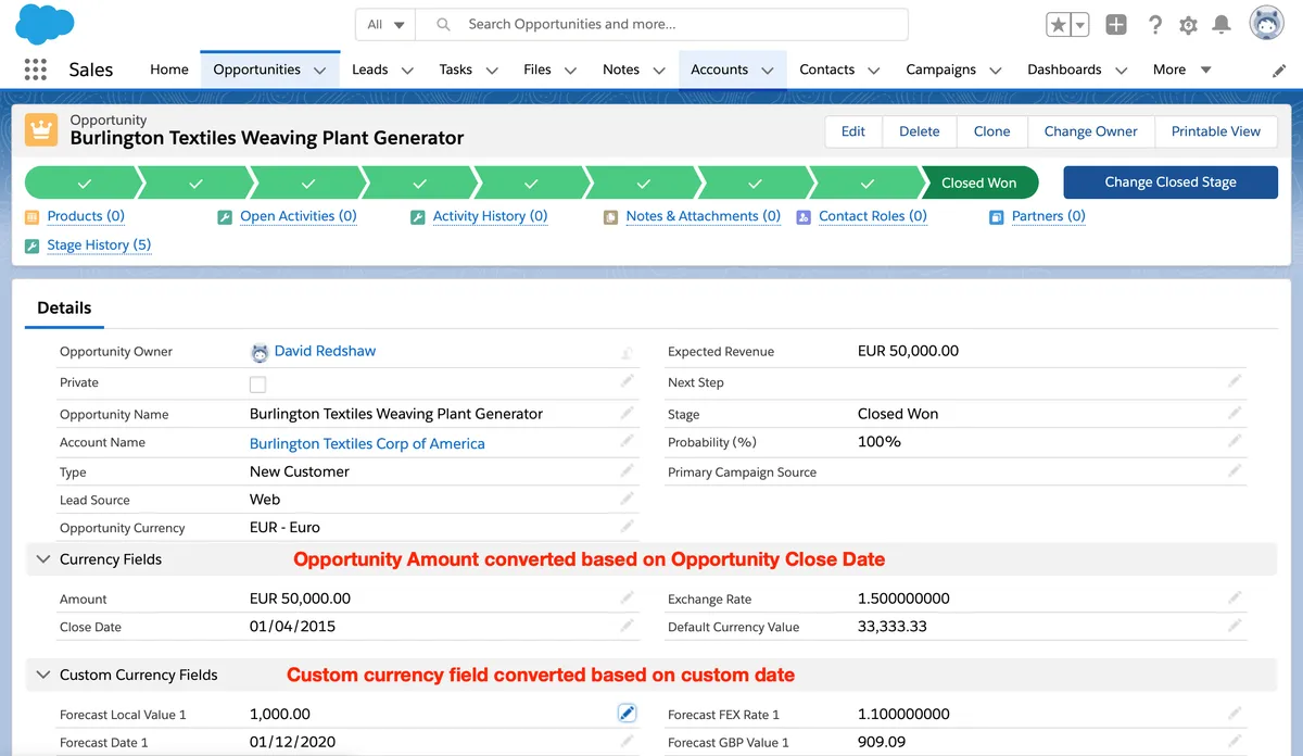 Currency Toolkit — screenshot from the Salesforce AppExchange listing
