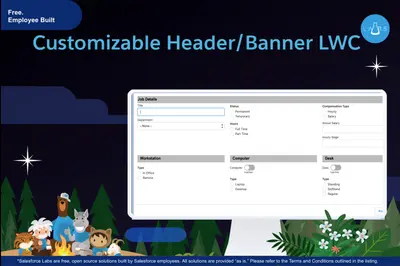 Customizable Header/Banner LWC for Salesforce — screenshot