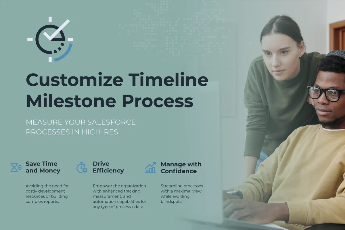 Customize Timeline/Milestone Process — screenshot from the Salesforce AppExchange listing