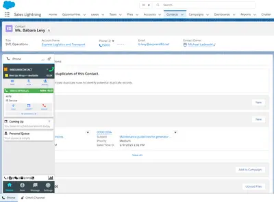 CXone Smart Agent for Salesforce — screenshot