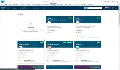 D&B Hoovers for Salesforce — screenshot