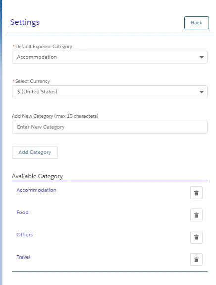 Daily Expense Manager — screenshot from the Salesforce AppExchange listing