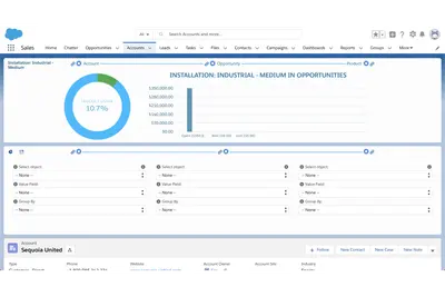 DASH - Interactive Charts for Standard and Custom Objects Display and Navigation for Salesforce — screenshot