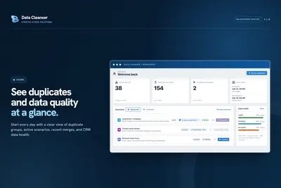 Data Cleanser — Salesforce-Native Deduplication & Mass Merge for Salesforce — screenshot