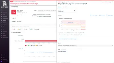 Datadog for Salesforce Service Cloud for Salesforce — screenshot