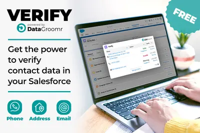 DataGroomr Verify: Email, Phone & Address Verification + Campaign Validation for Salesforce — screenshot