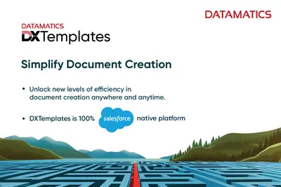 Datamatics DXTemplates - a PDF Creator Software Application on Salesforce for Salesforce — screenshot