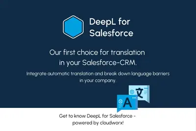 DeepL for Salesforce | AI text translation and improvement. for Salesforce — screenshot