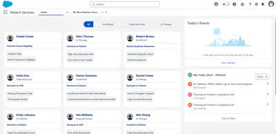 Deloitte's Agentic Patient Services Agents for Salesforce — screenshot