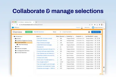 DESelect Segment for Salesforce Marketing Cloud for Salesforce — screenshot