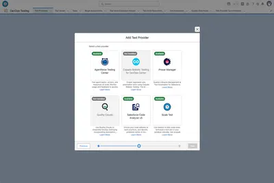 DevOps Testing for Salesforce — screenshot