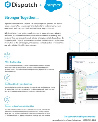 Dispatch | Field Service Management for 3rd Party Contractors for Salesforce — screenshot