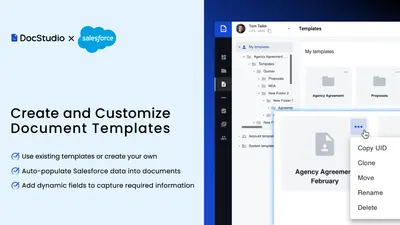 DocStudio for Salesforce: Document Management & e-Signature for Salesforce — screenshot