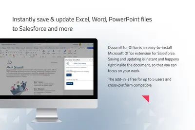 Documill for Office | Save & Update Documents from Microsoft 365 to Salesforce for Salesforce — screenshot