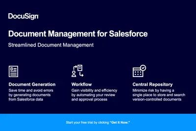 DocuSign Document Management: Streamlined Document Management for Salesforce — screenshot