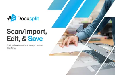 Docusplit: Scan or import, parse, split, & annotate PDF & Image files natively for Salesforce — screenshot