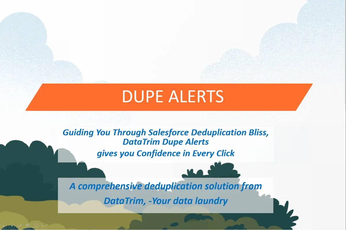 Dupe Alerts — screenshot from the Salesforce AppExchange listing