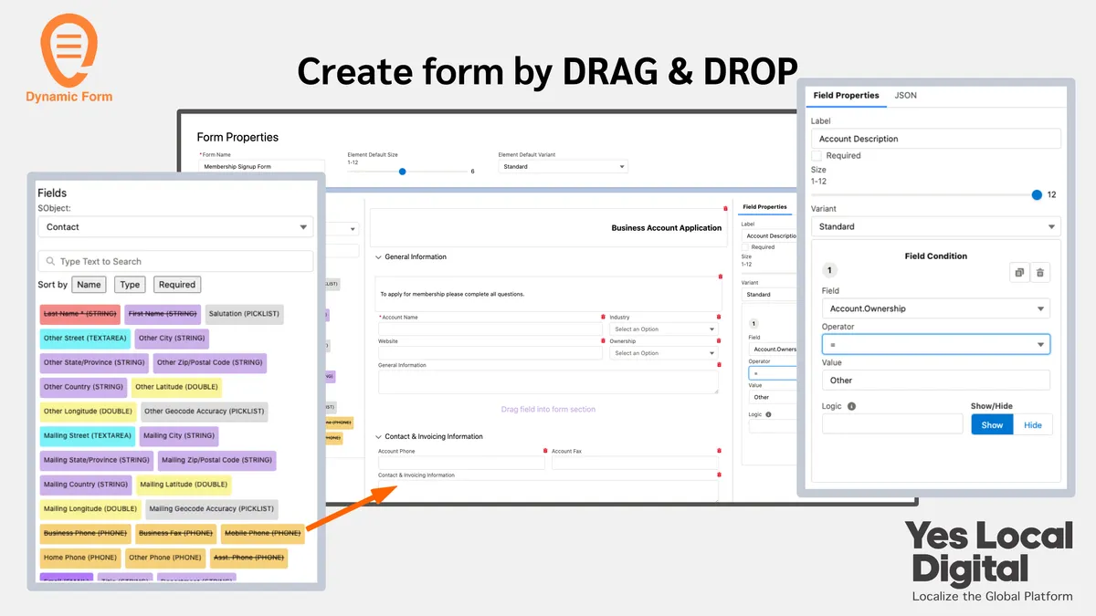 Dynamic Form — screenshot from the Salesforce AppExchange listing