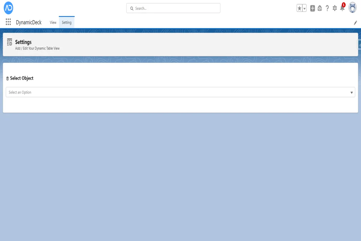DynamicDeck — screenshot from the Salesforce AppExchange listing