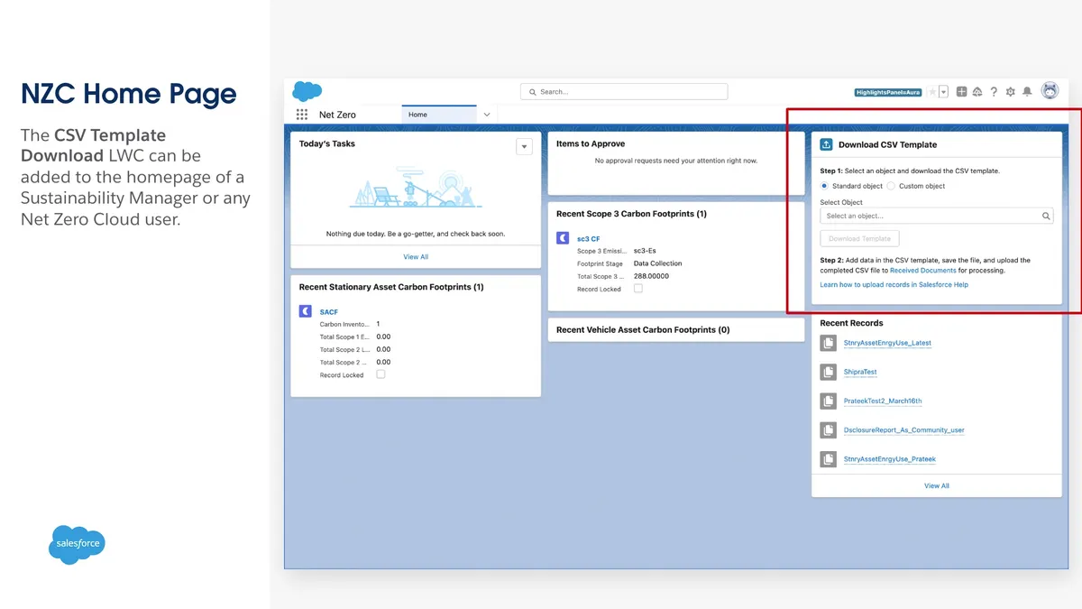 Easy Data Loading with Net Zero Cloud — screenshot from the Salesforce AppExchange listing