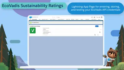 EcoVadis Sustainability Ratings for Salesforce — screenshot