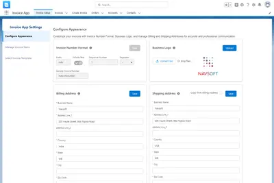 Efficient Invoice Generator: Create Invoices Easily and Accurately for Salesforce — screenshot