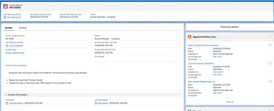 Elevated Access Request - Privileged Access Manager for Salesforce — screenshot