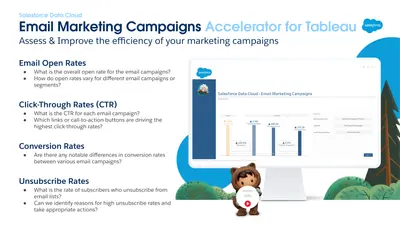 EMAIL MARKETING CAMPAIGNS | Tableau Accelerator for Salesforce Data Cloud for Salesforce — screenshot