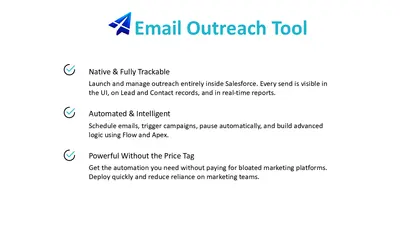 Email Outreach Tool for Salesforce — screenshot