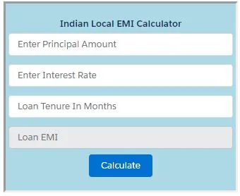 EMI-Calculator — screenshot from the Salesforce AppExchange listing