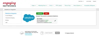 Engaging Networks Salesforce Connector | Nonprofit Marketing Platform for Salesforce — screenshot