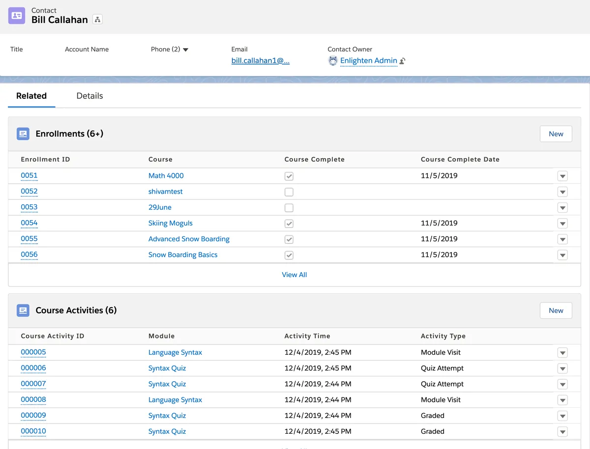 EnlightenCRM — screenshot from the Salesforce AppExchange listing