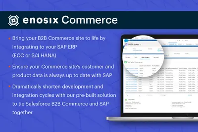 enosix Commerce | Real-time connection to SAP in your B2B site for Salesforce — screenshot