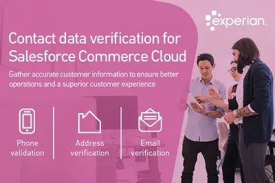 Experian Data Validation for B2C Commerce Cloud: Address, email, & phone numbers for Salesforce — screenshot
