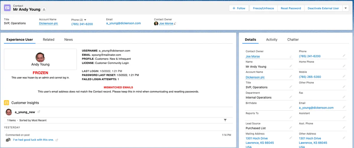 Experience User Utilities — screenshot from the Salesforce AppExchange listing
